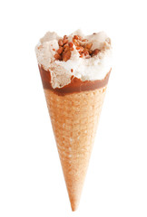 ice cream in the cone