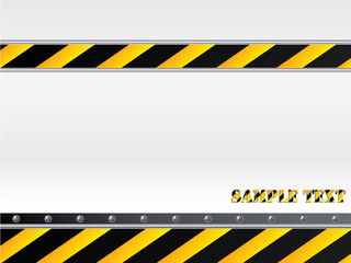 Danger background with text