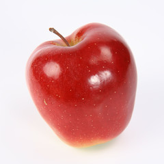 Naklejka na ściany i meble Red apple on white background