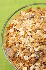 Muesli in bowl close-up