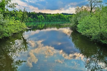 Acrylglasbilder Flusslandschaft am Hochrhein © JWS