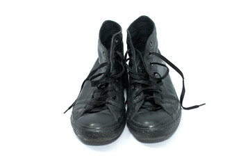 pair of basketball shoes