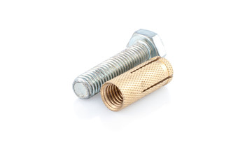 Fototapeta premium Metal dowel and bolt