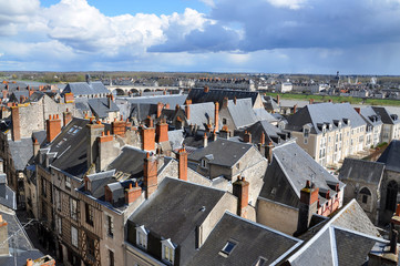 Vieille ville de Blois sur les bords de la Loire