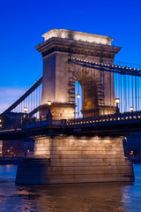 Obraz premium Night lights in Budapest