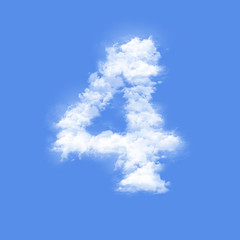 clouds in shape of figure four - 22643705