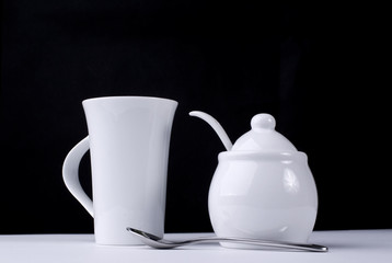 Coffee Cup and a sugar bowl