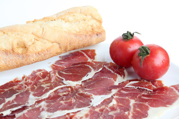 pan tomate y jamon