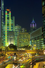 Fototapeta na wymiar Hong Kong bei Nacht