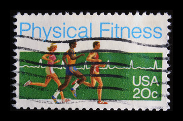 vintage US commemorative postage stamp