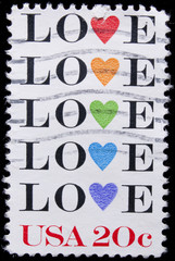 vintage US commemorative postage stamp