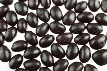 black jelly beans