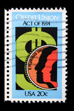 vintage US commemorative postage stamp