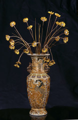 Vase in east style with gold colors