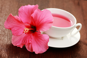 Fototapeta na wymiar hibiscus tea