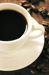 Cup of coffee close-up