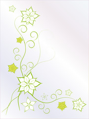 Floral Hintergrund blüten grün