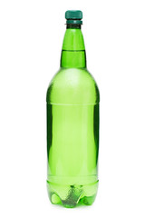 Bottle with beer isolated on white background