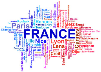 Fototapeta premium Logo France colors