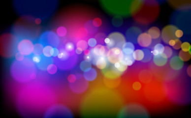 Color Flares Magical Lights. Vector illustration