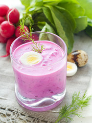 Cold vegetable soup