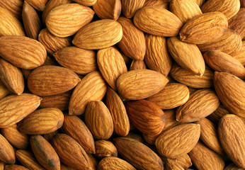 Almonds background