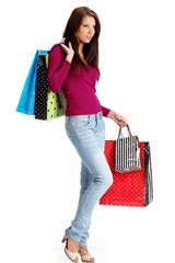 sexy shopping girl