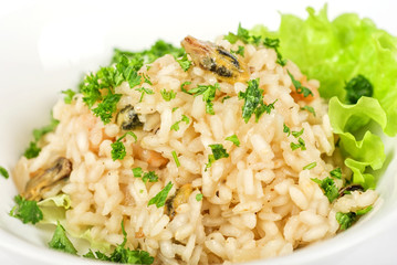 risotto with seafood