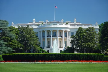 Foto auf Acrylglas Amerikanische Orte Das Weiße Haus in Washington DC