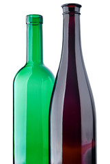 Two glass bottles