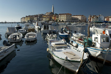 View at the croatian city Rovinj (Rovigno)
