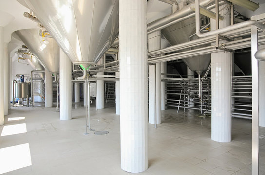 Industrial plant workshop interior