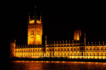 Fototapeta na wymiar London - House of Parlament bei Nacht