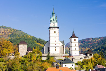 castle and church of St. Catherine, Kremnice, Slovakia