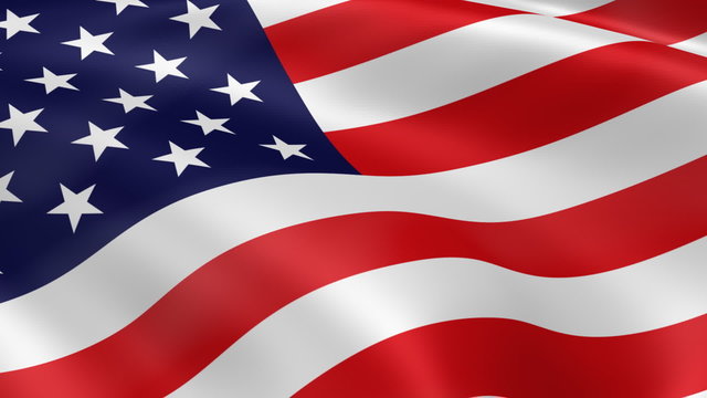 American Flag in the Wind