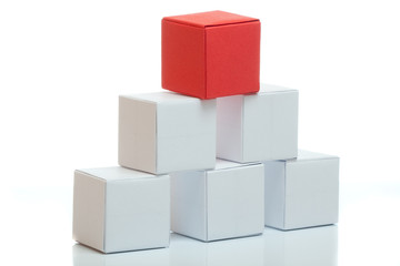 Pyramid from boxes