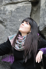 Portrait of the beautiful girl