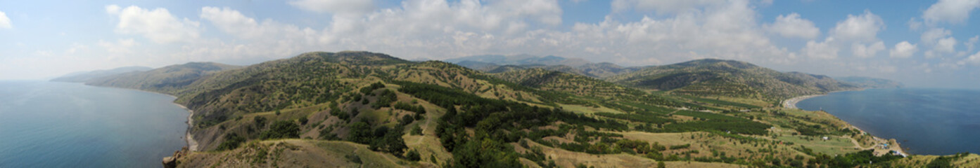 Crimea seacost panorama 360 degree.