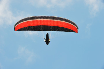 paraglider flying in the sky