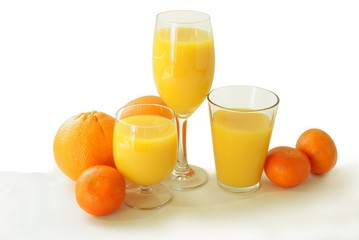 oranges and juice