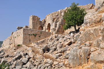 Nimrod Fortress, also known as Nimrod’s Castle in Northern Israel -  the largest castle remaining in Israel from the Middle Ages.