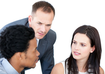 Portrait of a confident businessteam working together