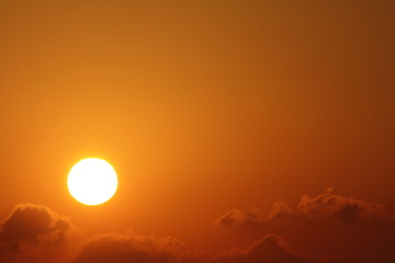 Orange sky