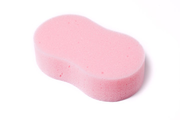 pink bath sponge