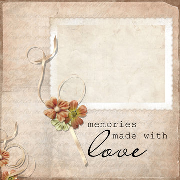 vintage background with frames