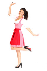 junge Frau im Dirndl