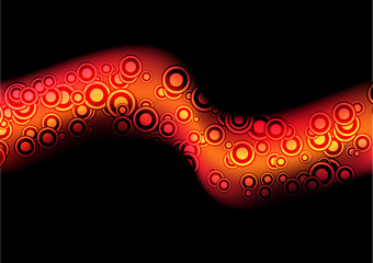 Vector rad waves and circle in dark