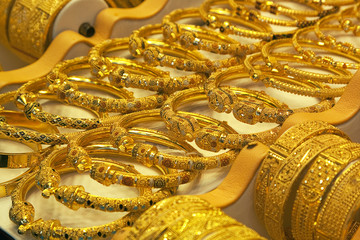 Goldschmuck im Goldsouk von Dubai
