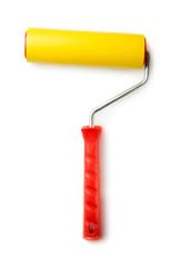 Paint roller isolated on white.