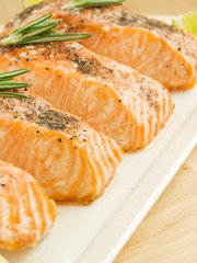 Baked salmon